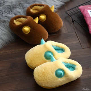 ❁Children s cotton slippers 2020 new cute autumn and winter boys and girls home indoor non-slip warm