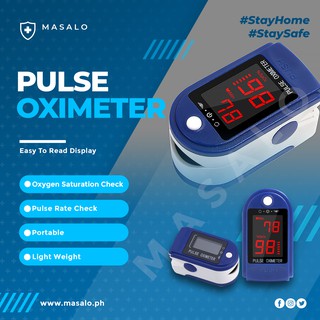 Portable Fingertip Pulse Oximeter Blood Oxygen Saturation Pulse Oximetry Check Heart Rate Monitor