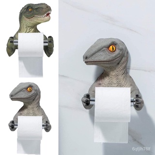 Tissue Box Creative Resin Wall Rack Toilet Paper Holder Cartoon Dinosaur Towel Rack Bedroom Roll Hol (1)