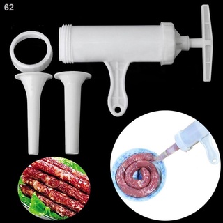 ♕﹍✾DYL_Kitchen Plastic Manual Meat Sausage Filler Stuffer Funnel Salami Maker Machine
