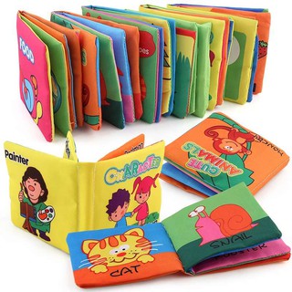 Baby Cloth Book Baby Educational Toy Cloth Kids Book Reading Books for Toddler Alphabet Learning