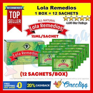 Hot sale Lola Remedios Food Supplement Syrup ( 1BOX 12 SACHETS)-----------------------------------