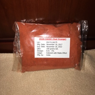 Iron Oxide Matte Colorant (Red Orange) 20g OIL SOLUBLE