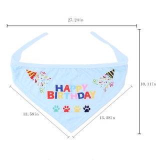 [EPPH]Pet Cat Dog Happy Birthday Party Crown Hat Puppy Bib Collar Cap Headwear Costume (3)