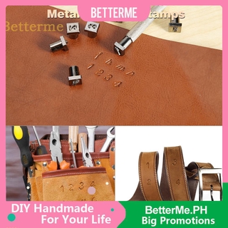 H♫-36pcs Steel Alphabet Number Stamp Punch Set for DIY Leather Craft Tools Kit