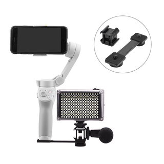 LED Video Fill Light Mount Cold Shoe Microphone Bracket Holder for DJI OM 4 Omso Mobile 2 3 Zhiyun Smooth 4 Feiyu Vimble Vlog Pocket