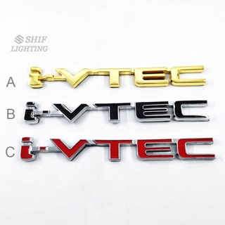 1 x Metal i-VTEC iVTEC Letter Logo Car Auto Emblem Rear Badge Sticker Decal Replacement For Honda