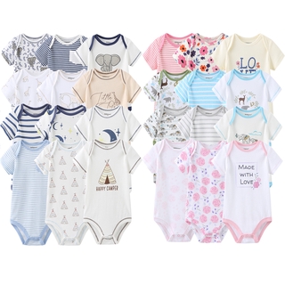 new born baby clothes romper onesies pajama summer short-sleeved jumpsuit 100% cotton boy girl baby clothes newborn dress gift bby babies fashion little angels set
