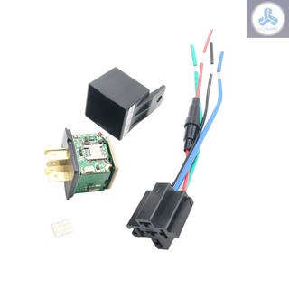 Car Tracking Relay GPS Tracker Device GSM Locator Remote Control Anti-theft Monitoring Cut Off Oil P