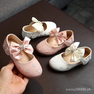 ballet Flats❂Kids Baby Girls Ballet Flats Cartoon Bow Design Princess Soft Soled Shoes 1-6 Years Old