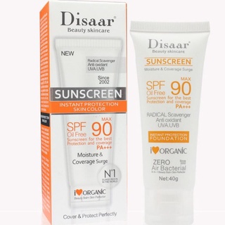 Set of 3 SUNSCREEN Disaar SPF 50+ 90+ Sunscreen Cream Women Facial Body Makeup Sunscreen Cream Oil-3
