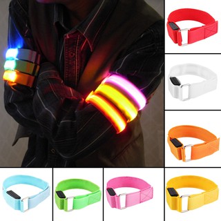 ❤COD❤Bike LED Safety Reflective Belt Arm Strap Arm Band Shine (6)