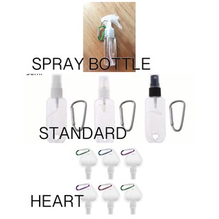Spray botttle 50ml keychain Heart & Standard