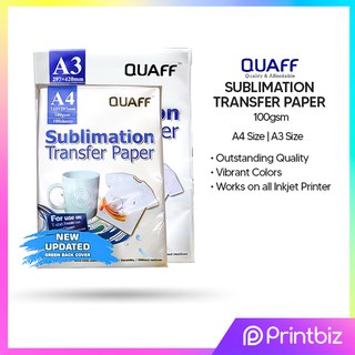 QUAFF Sublimation Transfer Paper A4 100GSM (1)