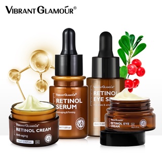 VIBRANT GLAMOUR Natural Retinol Sets Face Cream+Facial Serum+Eye Serum+Eye Cream