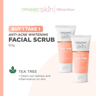 facial scrub BUY 1 TAKE 1 Organic Skin Japan Antiacne Whitening Facial Scrub (50g) Anti Acne