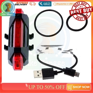 BT0269 100% Authentic Quality Rapid X Bike USB Rechargeable LED Safety Tail Light Bike Accessories