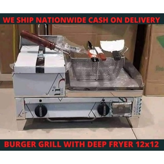 Ready Stock/▲✥Burger grill with deep fryer 12X12