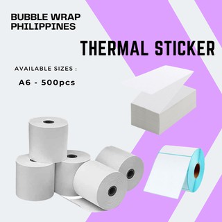 Continuous Waybill Sticker Thermal Paper A6 100x150 (500pcs/stack) / barcode thermal sticker