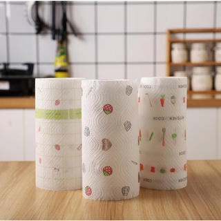 ☼Disposable Kitchen Rag Kitchen Paper Towels One-time Cleaning Lazy Rag Paper Absorbs Water Oil Wipe