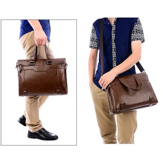 【spot goods】✘✶Men Laptop Bag Top Leather Briefcases Bag For Man Cross Body