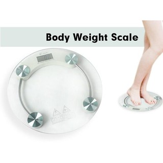 Tempered Glass Digital Round Weight Scale