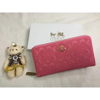handbag ☂Coach Wallet w/ Zipper with Box※