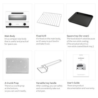[Jenniferoom] Mini Oven Toaster 12L (2 - colors), Compact Oven Toaster● (6)