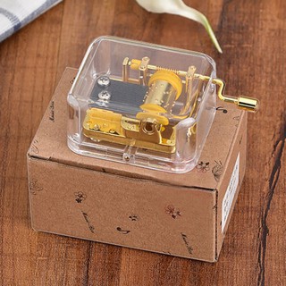 Lovely Portable Transparent Music Box Party Gift Music Toy (7)