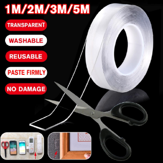 1M / 3M / 5M Multifunctional Strongly Sticky Double-Sided Adhesive Nano Tape Traceless Washable Removable Tapes Indoor Outdoor Gel