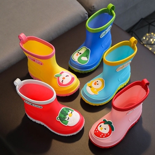 Baby Non-slip Waterproof Rain Boots, Kids Cartoon Fruit Rain Boots 5FkX