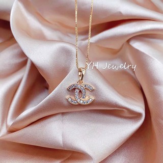[YH] 10k rose gold plated pendant necklace