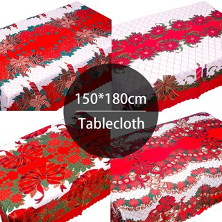 Christmas Printed Tablecloth Waterproof Environmental Protection Polyester Tablecloth Decorations