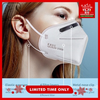 Reusable N95 KN95 Mask - Valved Face Mask KN95 Protection Face Mask -Grey White washable