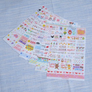 Cute Decoration Transparent Planner Sticker Calendar Diary (6)