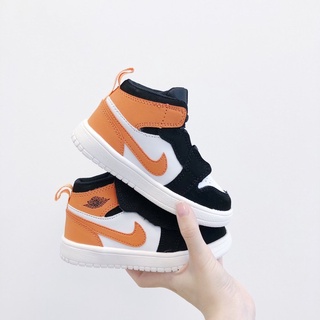 AIR JORDAN 1 AJ1 leather kids shoes for boy's and girl's basketball shoes