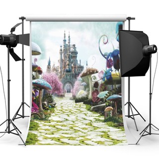 H.T.E 3x5Ft Wonderful Fairy Tale Castle Photography Backdrop Studio Props Background