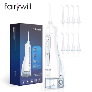 Water flossFairywill Water Flosser USB Rechargeable Oral Irrigator Dental 3 Modes Waterproof IPX7 30