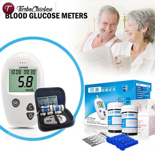 T⋄ Blood Glucose Meter Monitoring System Machine Tester Portable Test Sugar Diabetes