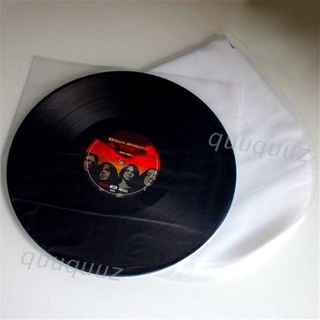 QUU 50Pcs 12\" Clear Vinyl Record Protecter LP Record Bags Anti-static Record Sleeves