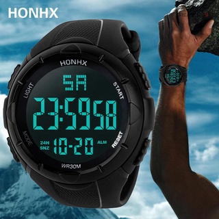 [Free Shipping ]HONHX Men\'s Digital Watch Big Screen Sports Watch Digital Waterproof Watch