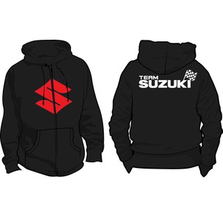 Team Suzuki Motorcycle Hoodie Jacket (with zip/ no zip)