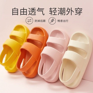 ┋Sandals women s summer 2021 new fashion outer wear couple flat bottom ladies sandals and slippers m