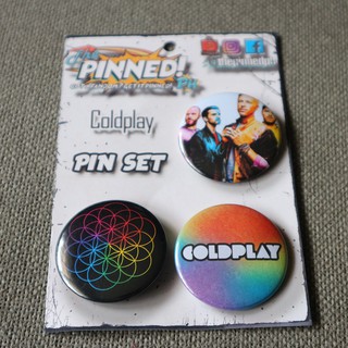Coldplay Button Pin Set