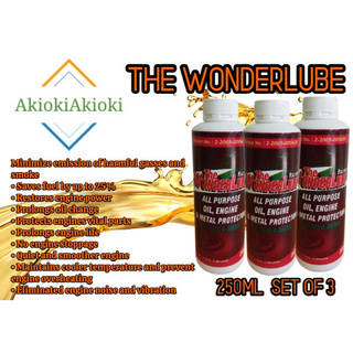 The Wonderlube Racing Oil for Gas and Diesel 250ML (SET OF 3) For Sedan, SUV, PUJ