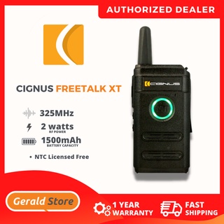 Cignus FreeTalk XT CG325XT License Free Radio 325MHz with NTC Special Permit - 1 Year Warranty