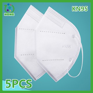 [HONG] 5 PCS KN95 4 Layers Filters Face Mask For Men and women Masks for men Kn95 mask for Unisex