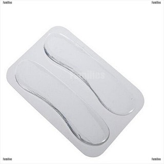 Families 1Pair Silicone Gel Heel Cushion Protector Foot Feet Care Shoe Insert Pad Insole
