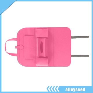 （alloyseed） Multi-Pocket Car Back Seat Storage Bag Backrest Pocket Organizer (Pink)
