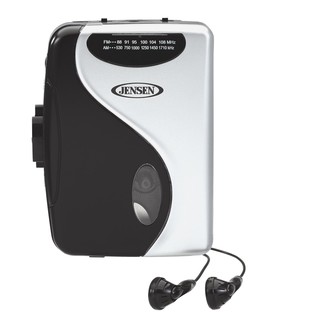 Jensen Limited Edition Portable Cassette Lightweight Slim Design Stereo AM/FM Radio Cassette Player